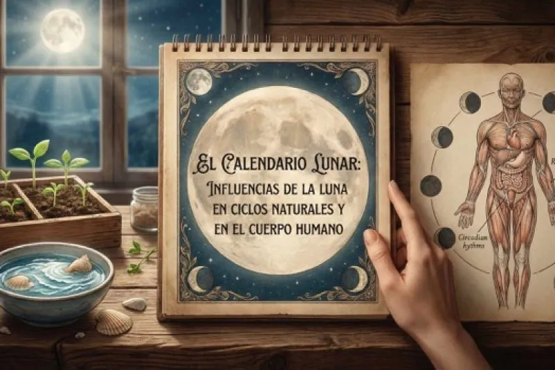 El calendario lunar: cómo influye la Luna en los ciclos naturales y en el cuerpo humano